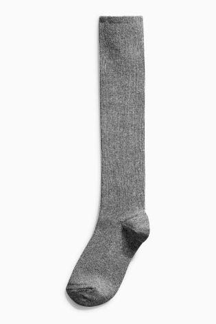 Grey Over The Knee Socks Two Pack (Older Girls)